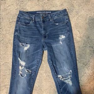 American Eagle Ripped High Rise Jegging